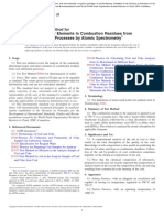 ASTM D3682 - Standard Test Method For Major and Minor Elements in Combustion Residues From Coal Utilization Processes by Atomic Spectrometry