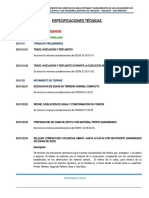 Especificaciones Tecnicas de Sistema de Desague