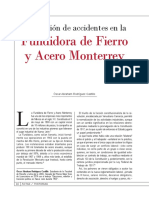 Prevención de Accidentes en La: Fundidora de Fierro y Acero Monterrey