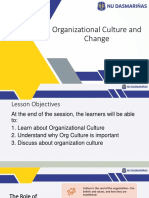 Lec 9 - Organizational Culture and Change