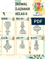 Jadwal Pelajaran Poster