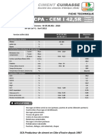 Fiche Technique CPA - CEM I 42.5 R - Juillet 2022