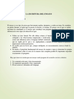 La Escritura Del Ensayo: 1. Qué Es Un Ensayo