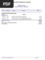 Estado de Cuenta Entre 01/01/2021 Y 30/06/2023: Conjunto Residencial Alegria