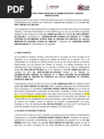 Dictamen para La Justificacion de Convenio Modificatorio Precios Extras Corerepe 2