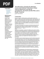 DONOVAN - Allocation of Authority Re Interim Measures Courts and Arbitral Tribunals (2005)