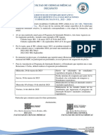 Lineamientos de Internado Rotativo - Estudiantes Repetidores - Cohorte de Septiembre Ir2 - 2022-2023 - FCM