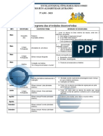 Alfabetizar Letrando - Cronograma Das Atividades
