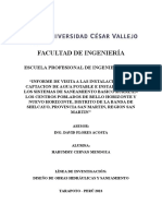 Informe de Visita Captacion de Agua