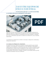 Diferencias Entre Equipos de Ac Doméstico e Industrial