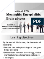 Inflammation of CNS