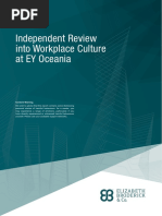 Independent Review Into Workplace Culture at EY Oceania