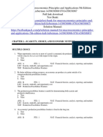 Macroeconomics Principles and Applications 5th Edition Hall Lieberman Test Bank