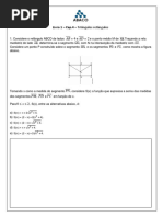 Lista 4.0 - Cap.4 - Triângulos Retângulos