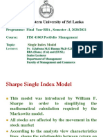 Single Index Model