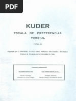 Kuder Escala Preferencias PERSONAL