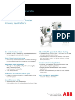 ABB Electromagnetic Flowmeter F, V & W Series - Data Sheet