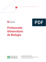 Profesorado Universitario de Biologia 1