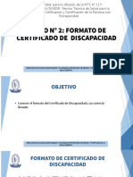 5.1. Formato de Certificado de Discapacidad y Su Llenado