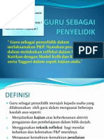 Guru Sebagai Penyelidik