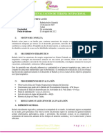 Rafaela Aviles - Informe de Reevaluación de Terapia Ocupacional