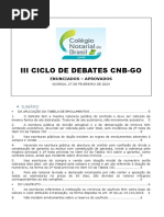 Enunciados III Ciclo de Debates 2023