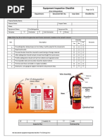 Fire Extinguisher Inspection Checklist