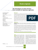 La Variabilité Climatique en Côte D'ivoire