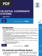 Celestial Coordinate Systems