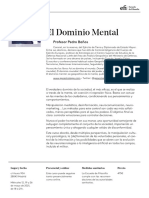 El Dominio Mental. Prof. Pedro Banos