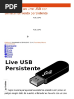 Cómo Crear Un Live USB Con Almacenamiento Persiste