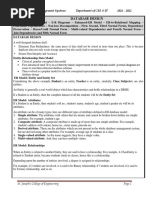 Unit Ii Database Design