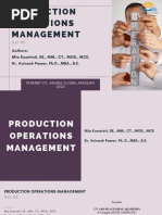 Ebook Production Operations Management (Vol. 05) Oktober 2022