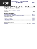 SECTION 303-06 Starting System - 2.0L Duratec-HE (MI4) /2.3L Duratec-HE (MI4)