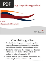 Calculating Slope From Gradient: Caes Department of Geography