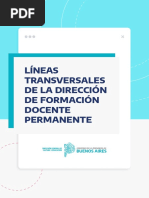 Líneas Transversales de La Dirección de Formación Docente Permanente - 10 Julio