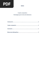 Cuadro Comparativo. Estrategia para La Toma de Decisiones