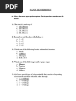 Biochemistry Mcqs and PPR Preprofs