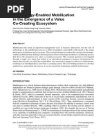 05 Technology-Enabled Mobilization in The Emergence of A Value Co-Creating Ecosystem