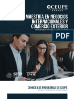 Maestria Negocios Internacionales Comercio Exterior Sep