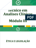 Análises Clínicas - Módulo III - Ética e Legislação