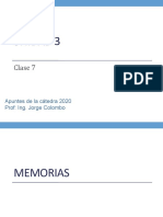 UNIDAD 3 Clase 07 Memoria