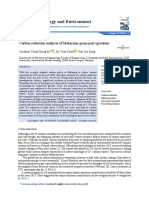 Carbon Reduction Analysis of Malaysian Green Port Operation