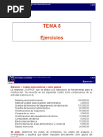 T5 - Informes Internos de Costes - Ejercicios