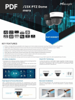 Milesight AI 12X&20X&23X PTZ Dome Network Camera Datasheet en