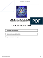 Astrokabbale - La Lettre ט Teth