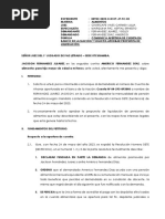 Escrito Apertura de Cuenta y Liquidación