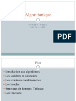 Algorithmique FST 2023