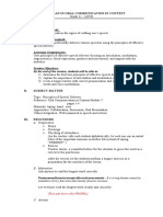 Oral Com - COT2 - Lesson Plan