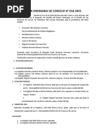 Acta de Sesion Ordinaria #018-2023 - 28 de Junio Del 2023